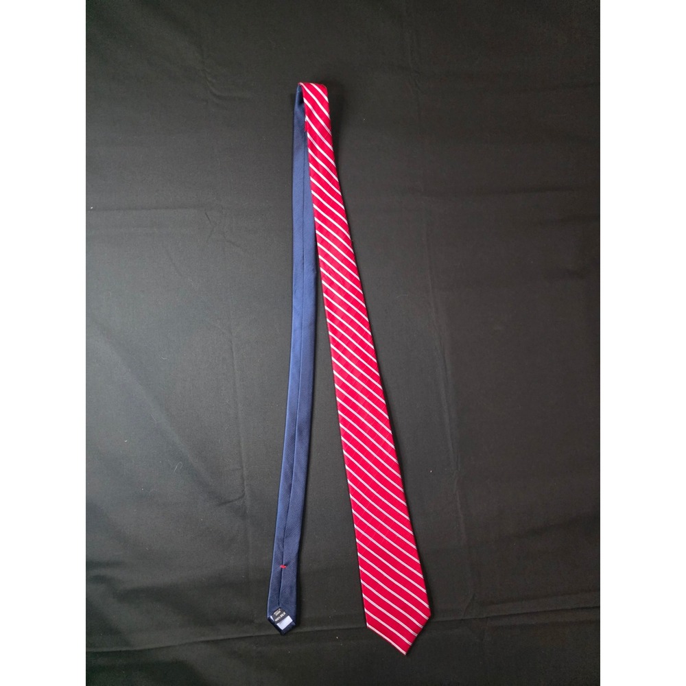 Tommy Hilfiger Striped Red Necktie